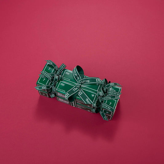 Set of 4 Emerald Green Chocolate Chip Biscuit Filled Crackers (60g per cracker) - 1701