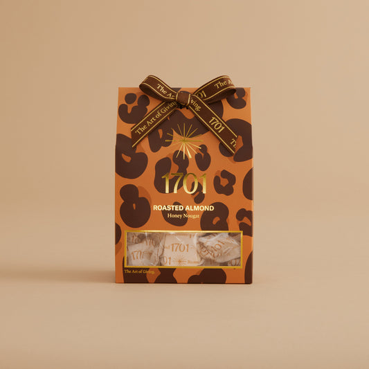 Leopard Print Roasted Almond Honey Nougat Box (160g) - 1701