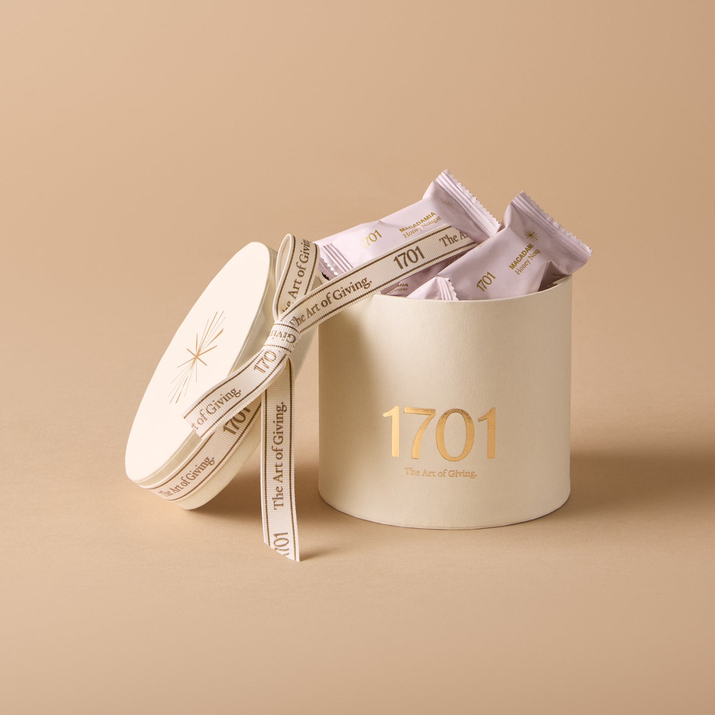 Honey Nougat Filled Mini Hat Box (180 g, 15 x 12 g Pieces)