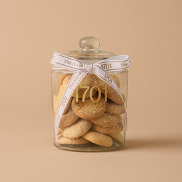 Mini Sesame Seed Shortbread Rounds Biscuit Jar (750g)