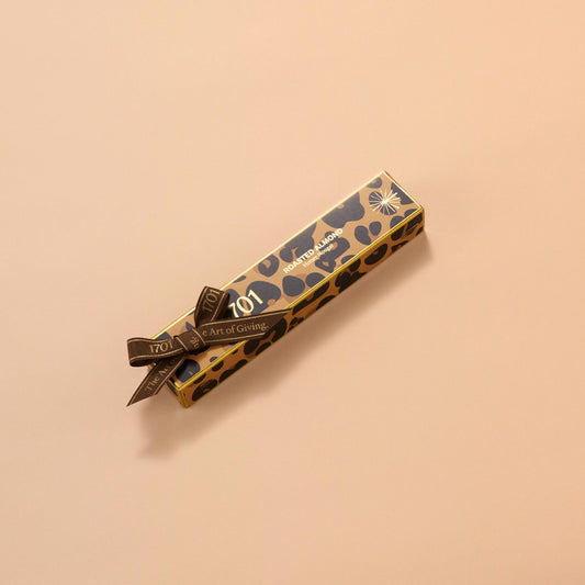 Leopard Print Roasted Almond Honey Nougat Bar (100g)