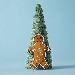 Festive Hand-Piped Gingerbread Man