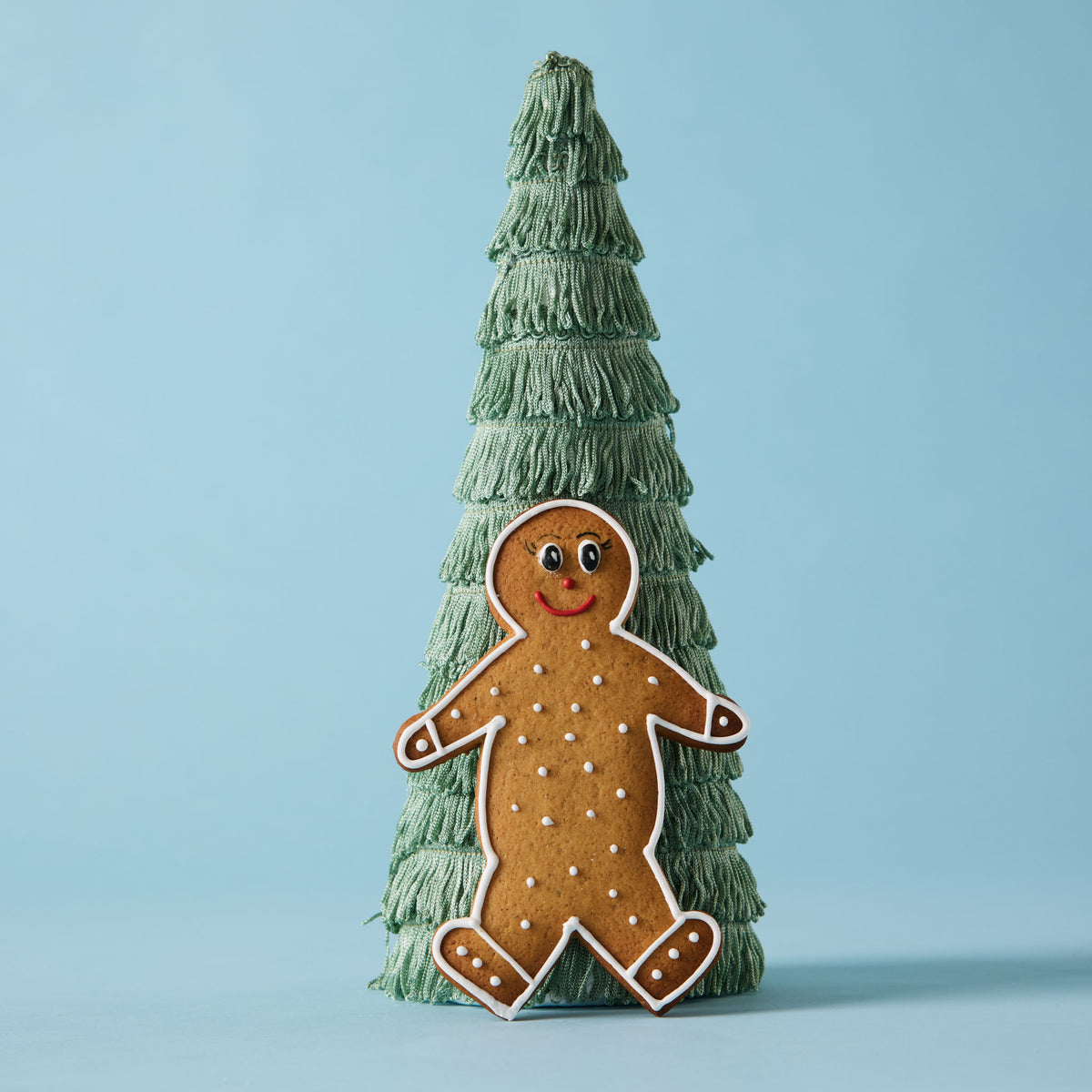 Festive Hand-Piped Gingerbread Man